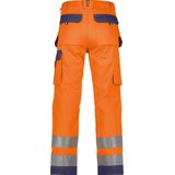Dassy - Glasgow - Hogezichtbaarheidsholsterzakkenbroek - Fluo-Oranje/Marineblauw