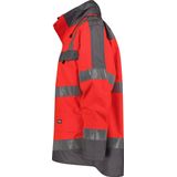 Dassy - Atlantis - Werkjas - Fluorood/Cementgrijs - 100% Polyester - Waterdicht
