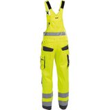 Dassy - Malmedy - Hogezichtbaarheidsbretelbroek - Fluogeel/Cementgrijs - Maat 50