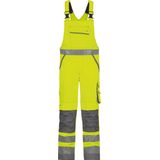 Dassy - Malmedy - Hogezichtbaarheidsbretelbroek - Fluogeel/Cementgrijs - Maat 50
