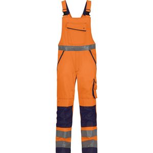 Dassy - Malmedy - Hogezichtbaarheidsbretelbroek - Fluo-Oranje/Marineblauw