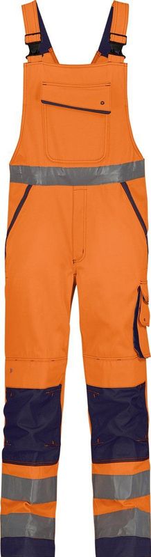 Dassy - Malmedy - Hogezichtbaarheidsbretelbroek - Fluo-Oranje/Marineblauw