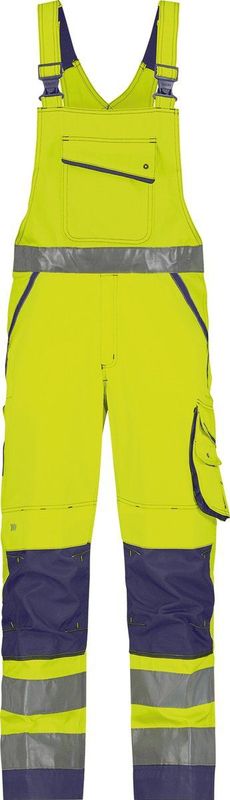 Dassy - Malmedy - Hogezichtbaarheidsbretelbroek - Fluogeel/Marineblauw