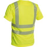 Dassy Carter Hogezichtbaarheids-uv-T-shirt Fluogeel maat XS