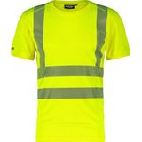 Dassy Carter Hogezichtbaarheids-uv-T-shirt Fluogeel maat XS