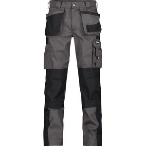 Dassy - Seattle - Holsterzakkenbroek - Cementgrijs/Zwart - 245gr, Verstelbare Cordura® Kniezakken