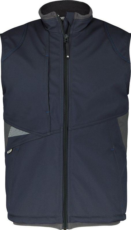 Dassy Fusion Softshell bodywarmer Nachtblauw/Antracietgrijs maat 2XL