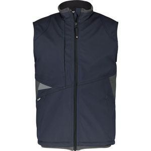 Dassy Fusion Softshell bodywarmer Nachtblauw/Antracietgrijs maat S