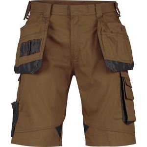 DASSY® Bionic Holsterzakkenshort - maat 42 - LEEMBRUIN/ANTRACIETGRIJS