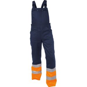 Basic Line Overall Warnschutzlatzhose Annecy Dunkelblau/Neonorange-60