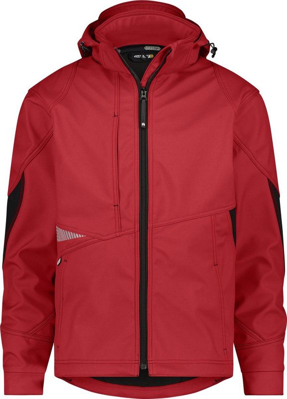 Dassy Gravity Softshelljas Rood/Zwart maat S