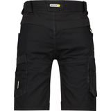 Dassy - D-FX Flex Axis - Korte Werkbroek - Zwart - 4-way Stretch, Verstelbare Rugelastiek