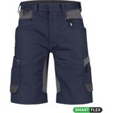 Dassy - D-FX Flex Axis - Korte Werkbroek - Zwart - 4-way Stretch, Verstelbare Rugelastiek