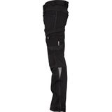 Dassy - Helix - Werkbroek - Zwart - 4-way Stretch, Verstelbare Rug, Reflecterende Details