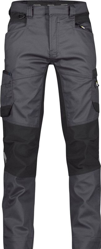 Dassy - Helix - Werkbroek - Antracietgrijs/Zwart - Maat 66