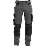 Dassy Dynax Werkbroek met stretch en kniezakken Antracietgrijs/Zwart maat 42