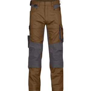 Dassy - Dynax Werkbroek - Leembruin - Antracietgrijs - Stretch - Kniezakken