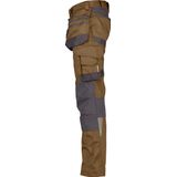 Dassy - Flux - Holsterzakkenbroek - Leembruin/Antracietgrijs - Maat 63
