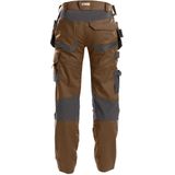 Dassy - Flux - Holsterzakkenbroek - Leembruin/Antracietgrijs - Maat 63