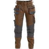 Dassy - Flux - Holsterzakkenbroek - Leembruin/Antracietgrijs - Maat 63