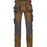 Dassy - Flux - Holsterzakkenbroek - Leembruin/Antracietgrijs - Maat 63