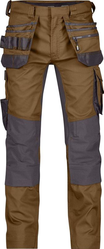 Dassy - Flux - Holsterzakkenbroek - Leembruin/Antracietgrijs - Maat 63