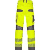Dassy - Odessa - Zomer Hogezichtbaarheidsbroek - Fluogeel/Cementgrijs - Met Kniezakken