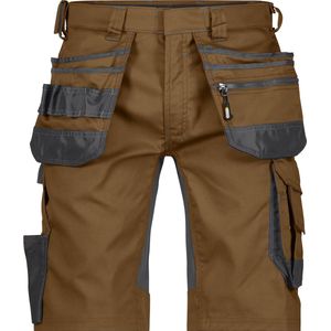 Dassy Trix Holsterzakkenshort met stretch Leembruin/Antracietgrijs maat 42