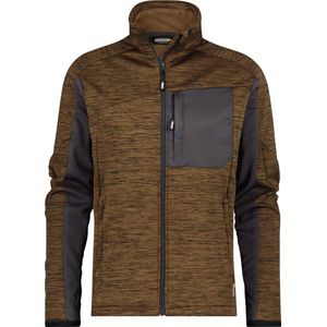 Dassy Convex Midlayer vest Leembruin/Antracietgrijs maat XS