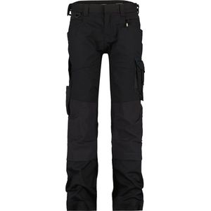 Dassy - Dynax Women - Werkbroek - Zwart - Met Stretch en Kniezakken