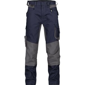 Dassy - Dynax Women - Werkbroek - Nachtblauw/Antracietgrijs - Met Stretch en Kniezakken