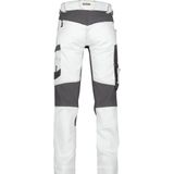 Dassy - Helix - Schildersbroek - Wit/Antracietgrijs - 4-way Stretch - Verstelbare Rug