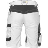 Dassy - Axis - Schildersshort - Wit/Antracietgrijs - Stretch