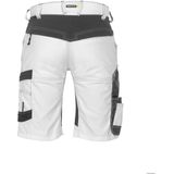 Dassy - Axis - Schildersshort - Wit/Antracietgrijs - Stretch