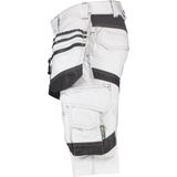 Dassy Trix - Schildersshort - Wit/Antracietgrijs - Met Stretch en Holsterzakken