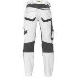 Dassy - Dynax - Schildersbroek - Wit/Antracietgrijs - Met Stretch en Kniezakken