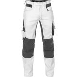 Dassy - Dynax - Schildersbroek - Wit/Antracietgrijs - Met Stretch en Kniezakken