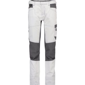 Dassy - Helix Painters Women - Schildersbroek - Wit/Antracietgrijs