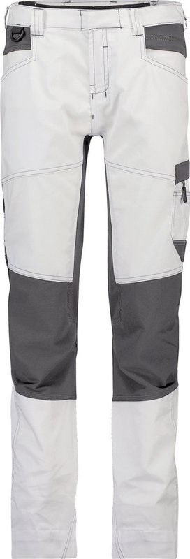 Dassy - Helix Painters Women - Schildersbroek - Wit/Antracietgrijs