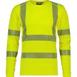 Dassy - Carterville - T-shirt - Fluogeel - 100% Polyester - UV Bescherming