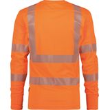 Dassy Carterville Hogezichtbaarheids-uv-T-shirt met lange mouwen Fluo-Oranje maat XS