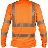 Dassy Carterville Hogezichtbaarheids-uv-T-shirt met lange mouwen Fluo-Oranje maat XS