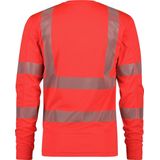 Dassy Carterville Hogezichtbaarheids-uv-T-shirt met lange mouwen Fluorood maat XS