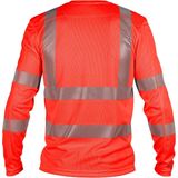 Dassy Carterville Hogezichtbaarheids-uv-T-shirt met lange mouwen Fluorood maat XS