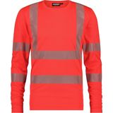 Dassy Carterville Hogezichtbaarheids-uv-T-shirt met lange mouwen Fluorood maat XS