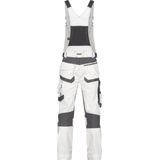 Dassy - Tronix Painters - Schildersbretelbroek - Wit/Antracietgrijs - Maat 66