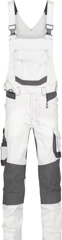 Dassy - Tronix Painters - Schildersbretelbroek - Wit/Antracietgrijs - Maat 66