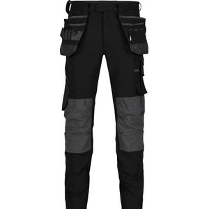 Dassy - Matrix Stretch - Holsterzakkenbroek - Zwart/Antracietgrijs