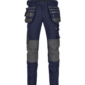 Stretch holsterzakkenbroek met kniezakken