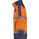 Dassy Limasol Hogezichtbaarheidsparka Fluo-Oranje/Marineblauw maat 2XL